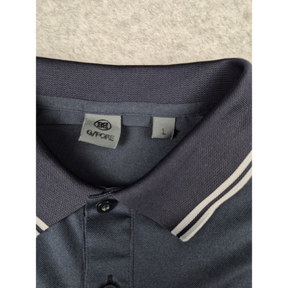 G/Fore Polo Shirt Men's Size Large Navy Blue White Accent Performance Stretch - Picture 4 of 7